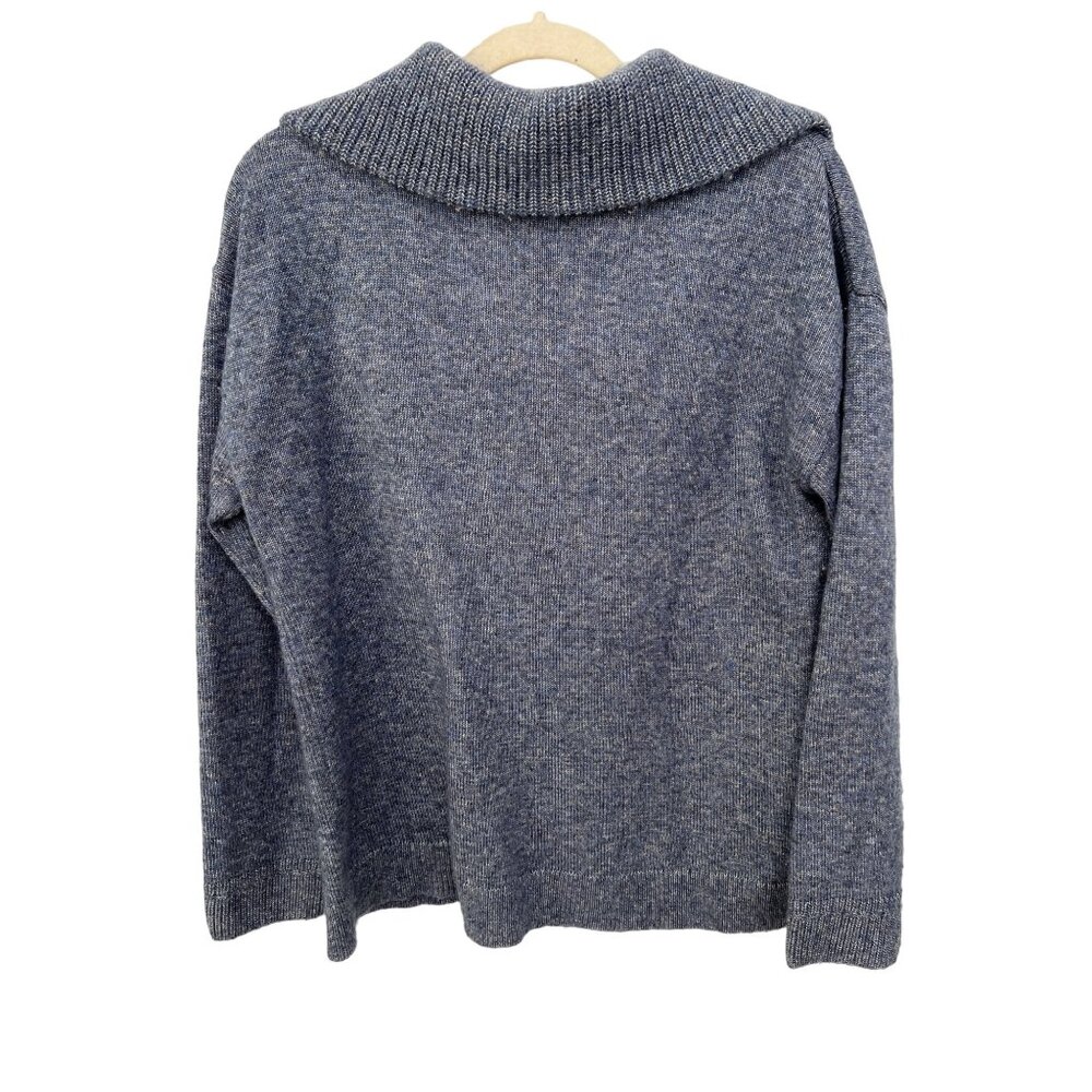 Talbots Breton Button Collar Pullover Sweater Wom… - image 3